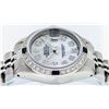 Image 3 : Rolex Ladies Stainless Steel Mother Of Pearl Diamond & Sapphire Datejust Wristwa