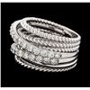1.35 ctw Diamond Ring - 14KT White Gold