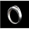 Image 4 : 14KT White Gold 0.55 ctw Diamond Ring
