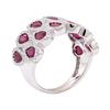Image 4 : 3.55 ctw Ruby And Diamond Ring - 14KT White Gold
