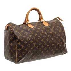 Louis Vuitton Monogram Canvas Leather Speedy 40 cm Bag