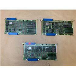 (3) Fanuc A16B-1211-0040 CPU Memory Boards