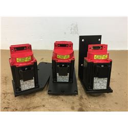 (3) Fanuc A06B-0376-B575 Servo Motor w/ A860-0360-T001 PulseCoder