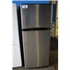 Image 1 : 24" STAINLESS STEEL INSIGNIA APARTMENT SIZED FRIDGE WITH TOP FREEZER
