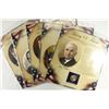 Image 1 : 5 PRESIDENTIAL UNC DOLLARS AND STAMPS ON