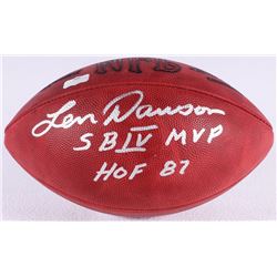 Len Dawson Signed Official NFL Game Ball Inscribed "SB IV MVP"  "HOF 87" (Radtke COA)