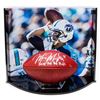 Image 1 : Marcus Mariota Signed LE NFL Official Game Ball Inscribed "2015 1st Rd Pick" with Custom Curve Displ