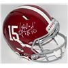 Image 1 : AJ McCarron Signed Alabama Full-Size Authentic Pro-Line Speed Helmet (Radtke COA)