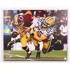 Image 1 : Clay Matthews Signed Packers 24"x30" Photo on Canvas (Matthews Hologram)