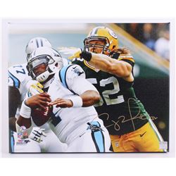 Clay Matthews Signed Packers 16 x20  Photo on Canvas (Matthews Hologram)