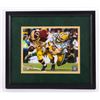 Image 1 : Clay Matthews Signed 13.5"x15.5" Custom Framed Photo Display (Matthews Hologram)