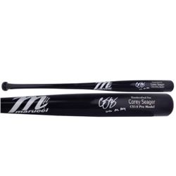 Corey Seager Signed Marucci Baseball Bat (Fanatics Hologram)