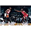 Image 1 : Michael Jordan Signed Bulls "Jordan vs Drexler" 16x24 Photo (UDA COA)