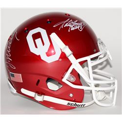 DeMarco Murray  Adrian Peterson Signed Oklahoma Sooners Full-Size Authentic Pro-Line Helmet (Radtke 
