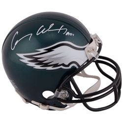 Carson Wentz Signed Eagles Mini Helmet Inscribed  AO1  (Fanatics Hologram)