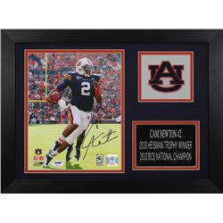 Cam Newton Signed Auburn Tigers 14x18.5 Custom Framed Photo Display (PSA COA)