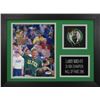 Image 1 : Larry Bird Signed Celtics 14x18.5 Custom Framed Photo Display (PSA COA)