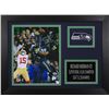Image 1 : Richard Sherman Signed Seahawks 14x18.5 Custom Framed Photo Display (Sherman COA)