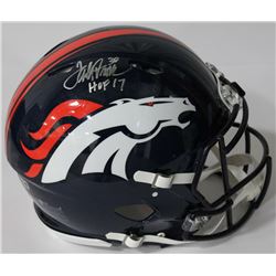 Terrell Davis Signed Broncos Full-Size Authentic On-Field Speed Helmet Inscribed  HOF 17  (Radtke CO