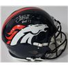 Image 1 : Terrell Davis Signed Broncos Full-Size Authentic On-Field Speed Helmet Inscribed "HOF 17" (Radtke CO
