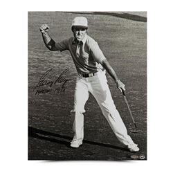 Gary Player Signed  Victory Celebration  16x20 Limited Edition Photo Inscribed  Masters 1978   (UDA 