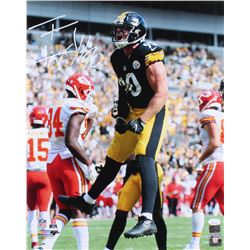 T. J. Watt Signed Pittsburgh Steelers 16x20 Photo (JSA COA  Watt Hologram)