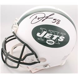 Darron Lee Twice-Signed Jets Full-Size Authentic On-Field Helmet (JSA Hologram)