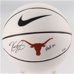 Kevin Durant Signed LE Texas Longhorns Logo Basketball Inscribed  Hook Em  (Panini COA)