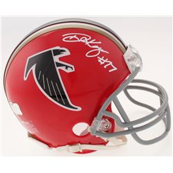 Damontae Kazee Signed Falcons Throwback Mini-Helmet (Radtke COA)