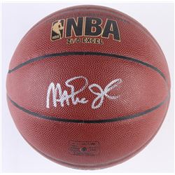 Kareem Abdul-Jabbar  Magic Johnson Signed Basketball (Radtke COA)