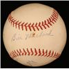 Image 1 : Lloyd Merriman  Billy Hitchock Signed OAL Baseball (JSA Hologram)