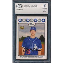 2008 Topps Update #UH240 Clayton Kershaw RC (BCCG 8)