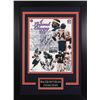 Image 1 : Walter Payton Signed Bears 14x18.5 Custom Framed Photo Display (PSA LOA  Payton Hologram)