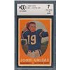 Image 1 : 1958 Topps #22 Johnny Unitas (BCCG 7)