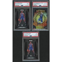 Lot of (3) PSA Graded Basketball Cards with (2) 2017-18 Panini Prizm #1 Markelle Fultz RC (PSA 9)  (