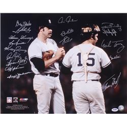 New York Yankees 16x20 Photo Team-Signed by (17) With Reggie Jackson, Goose Gossage, Graig Nettles, 