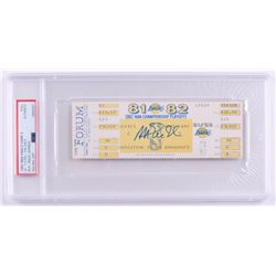 Magic Johnson Signed 1982 NBA Finals Game 6 Unused Ticket (PSA Encapsulated)