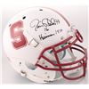 Image 1 : Jim Plunkett Signed Stanford Cardinal Authentic Full-Size Authentic On-Field Helmet Inscribed "Heism