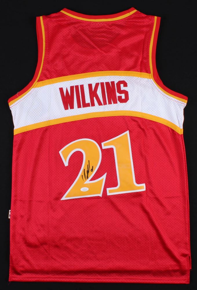 Dédicacé autographié par Dominique Wilkins #21 Maillot de
