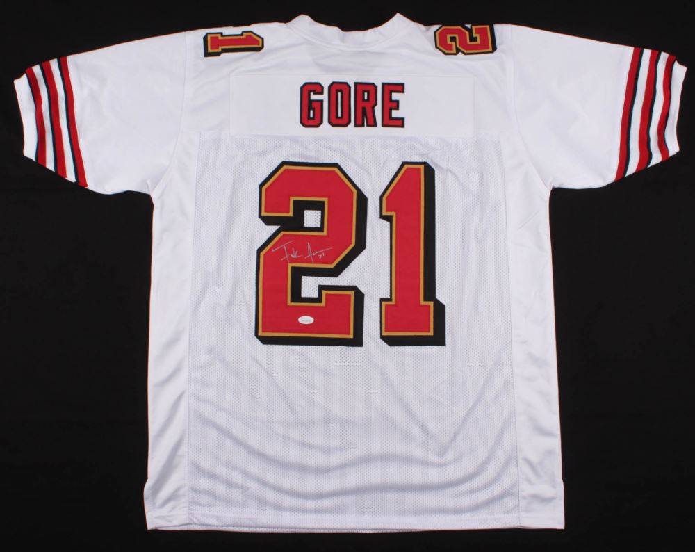 frank gore autographed jersey