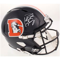 Peyton Manning Signed Denver Broncos Full-Size Speed Helmet (Fanatics Hologram)