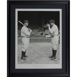 Babe Ruth  Lou Gehrig LE  Opening Day Photo  24x29 Custom Framed Giclee Display