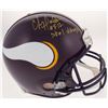 Image 1 : Chris Doleman Signed Minnesota Vikings Throwback Full-Size Authentic On-Field Helmet Inscribed "HOF 