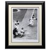 Image 1 : Jackie Robinson LE "Stealing Home" 24x29 Custom Framed Hulton Archive Giclee Display