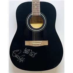 Brian Setzer Signed Acoustic Guitar with Hand-Drawn Picture (JSA COA)