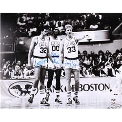 Larry Bird, Kevin McHale  Robert Parish Signed Boston Celtics  The Big 3  16x20 Photo (JSA COA  Bird