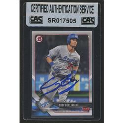 Cody Bellinger Signed 2018 Bowman #47 (CAS Encapsulated)