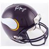 Image 1 : Brett Favre Signed Minnesota Vikings Full-Size Authentic On-Field Throwback Helmet (Favre COA)