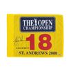 Image 1 : Tiger Woods Signed 2000 British Open Pin Flag (UDA COA)
