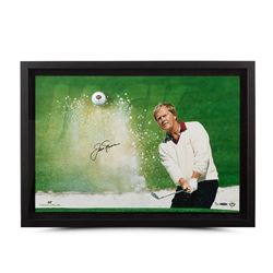 Jack Nicklaus Signed  Sand Trap  18x28 Custom Framed Limited Edition Photo Display (UDA COA)